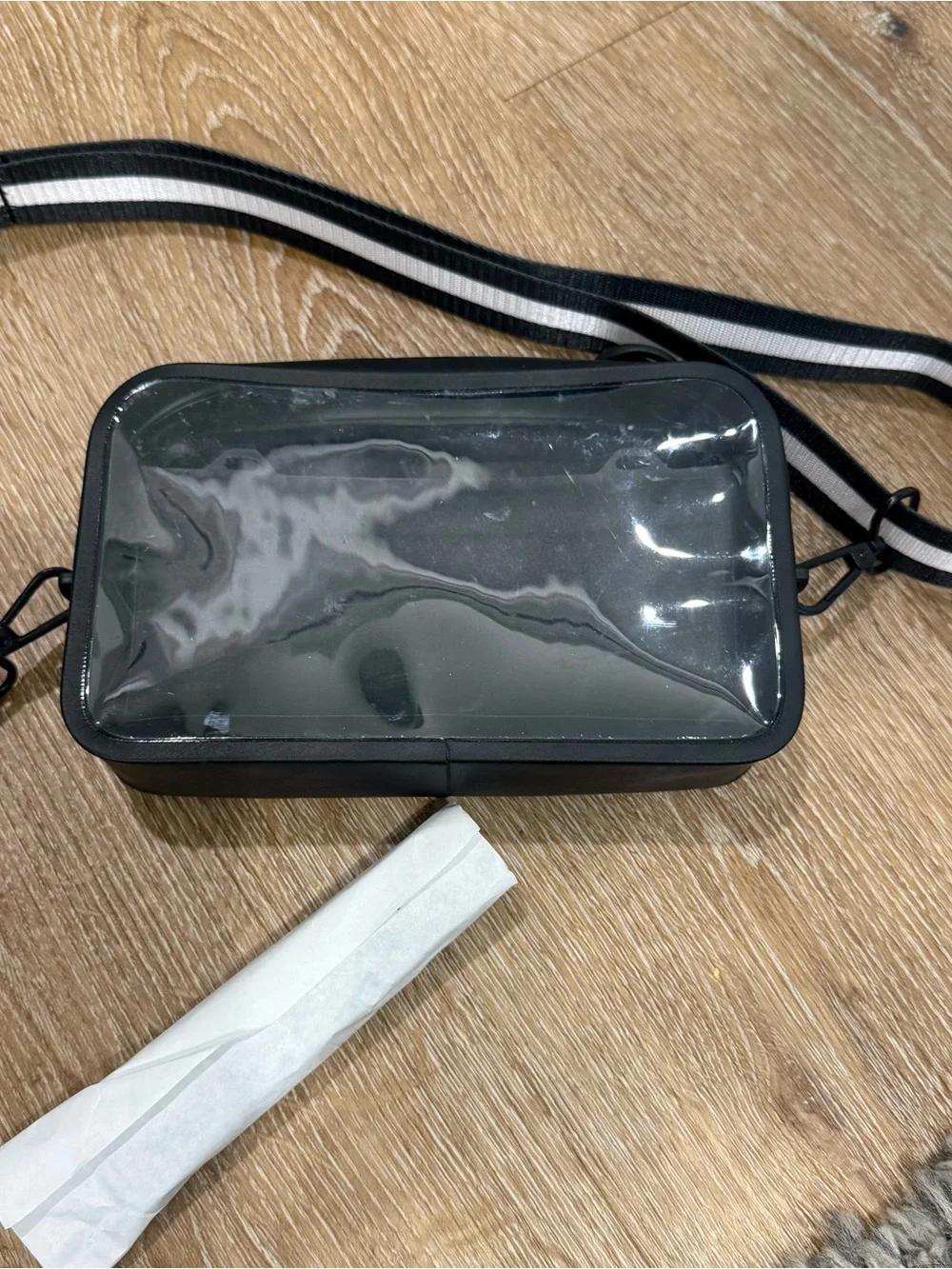 Black Waterproof Phone Belt Case with Clear ID Window
